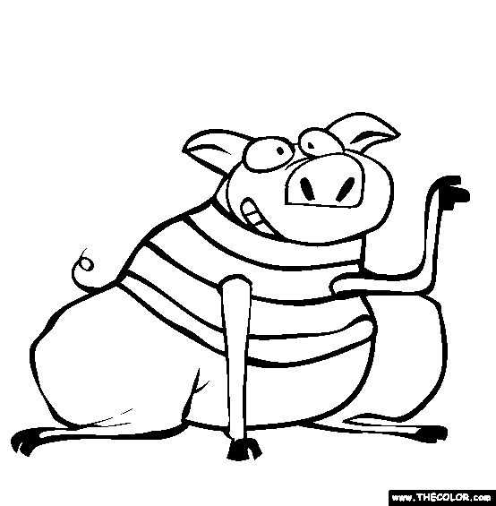 Year of the Pig Coloring Page